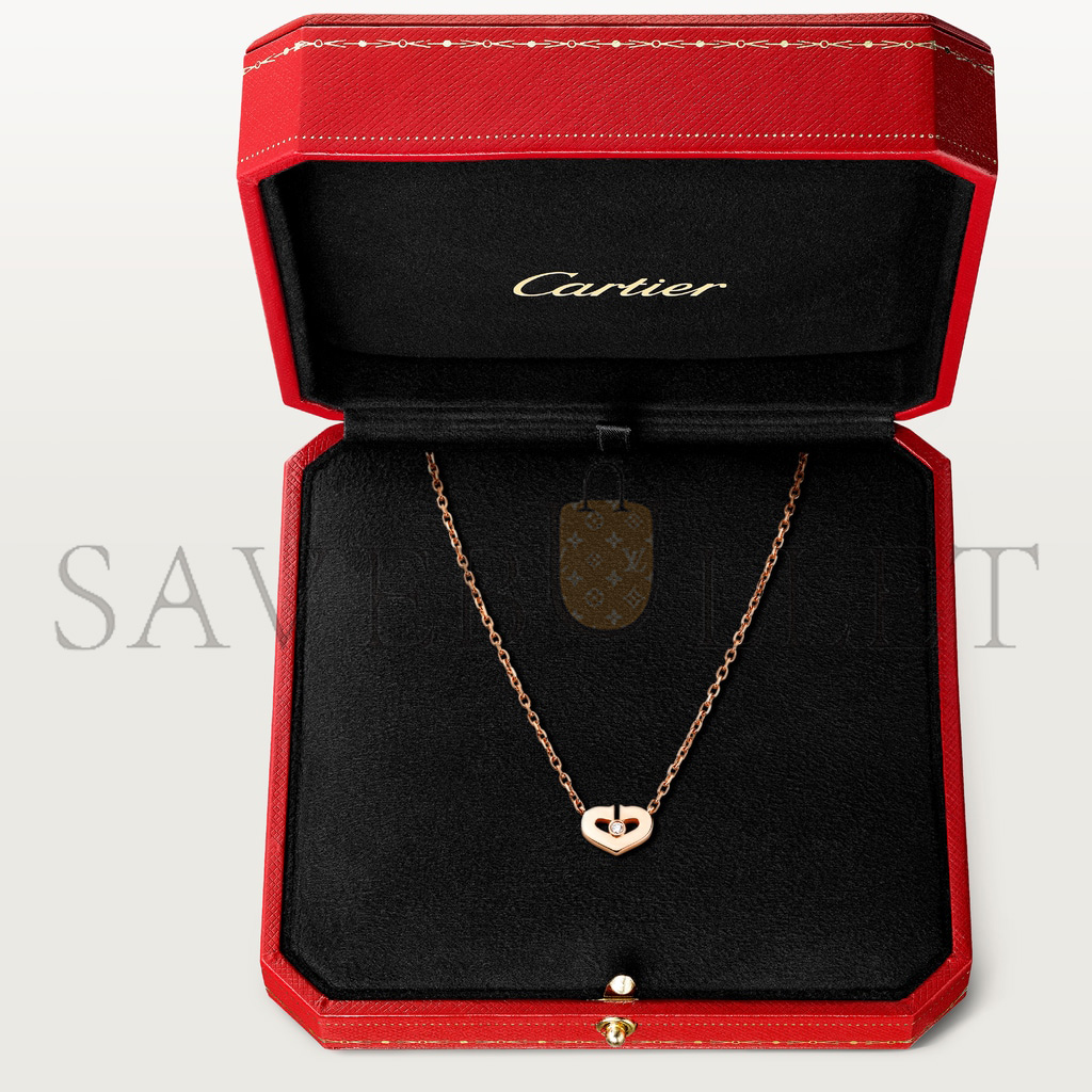 CARTIER HEART SHAPED NECKLACE B3040400